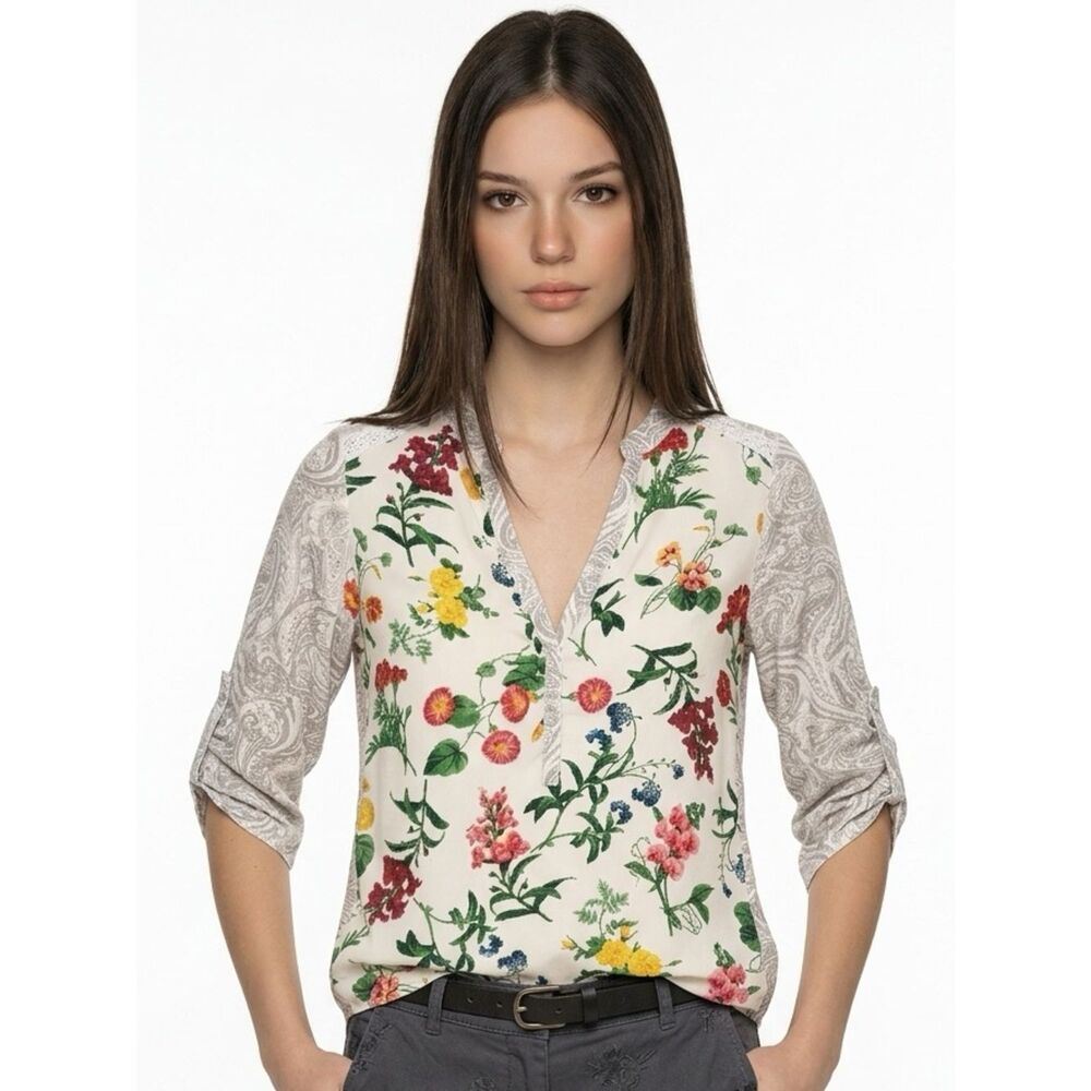 ANTHROPOLOGIE | TINY Effie Floral Top Long Sleeve